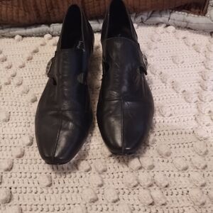 Josef Seibel Black Leather Flats